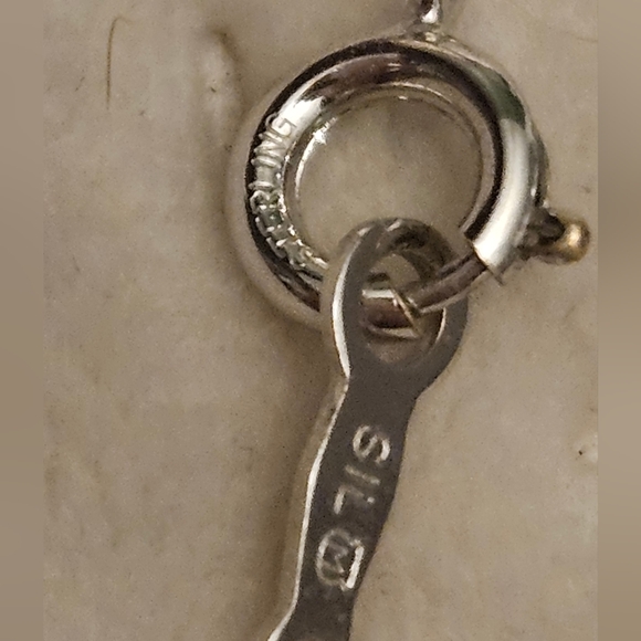 Mikimoto pearl necklace sterling silver 925 - Picture 6 of 8